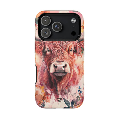 Highland Cow MagSafe Tough iPhone Case – iPhone 17 Pro, Matte