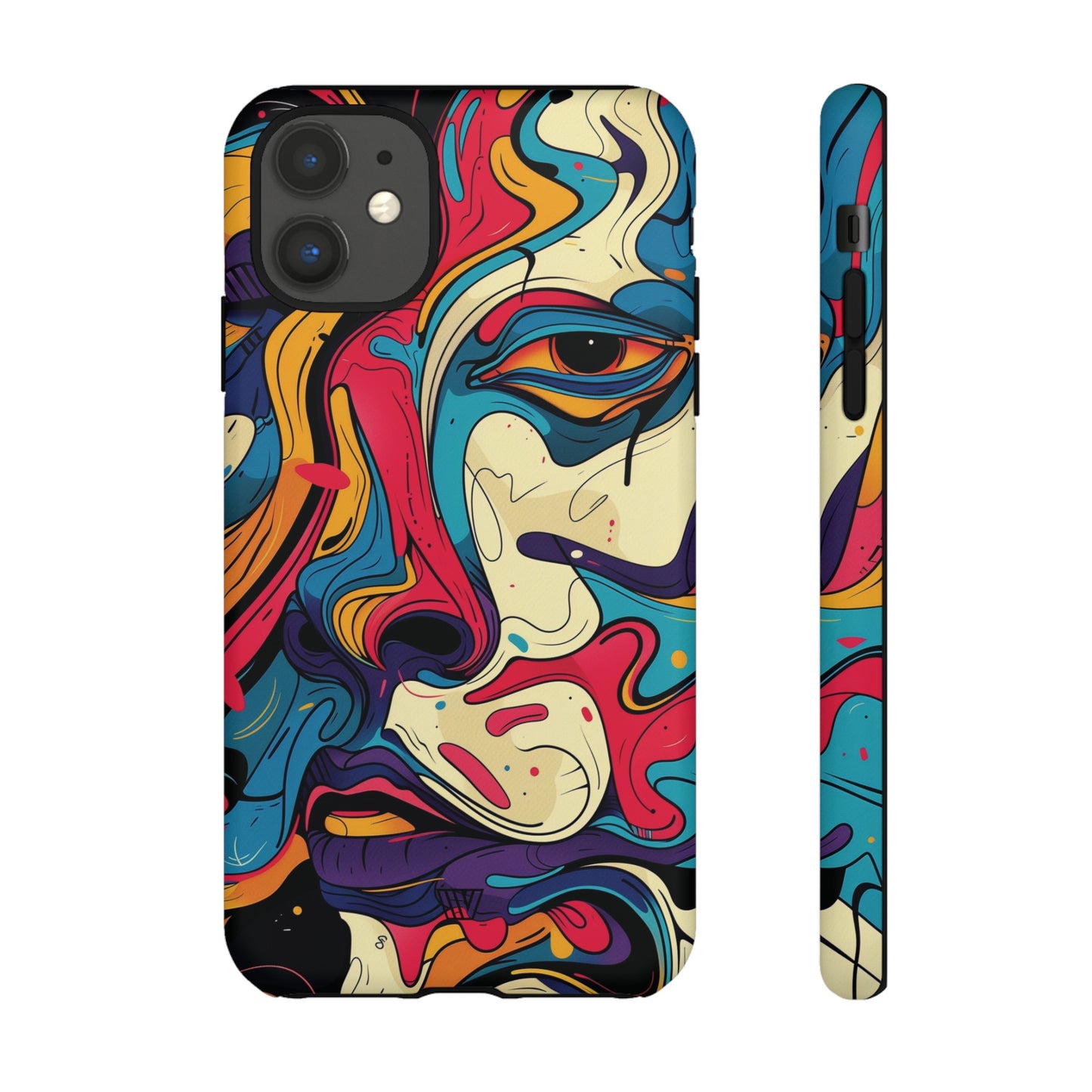 PAINT SWIRL FACE | Tough Phone Case