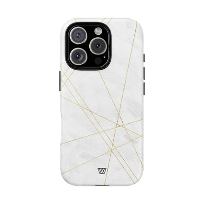 Gold Lines MagSafe Tough iPhone Case – iPhone 16 Pro, Matte