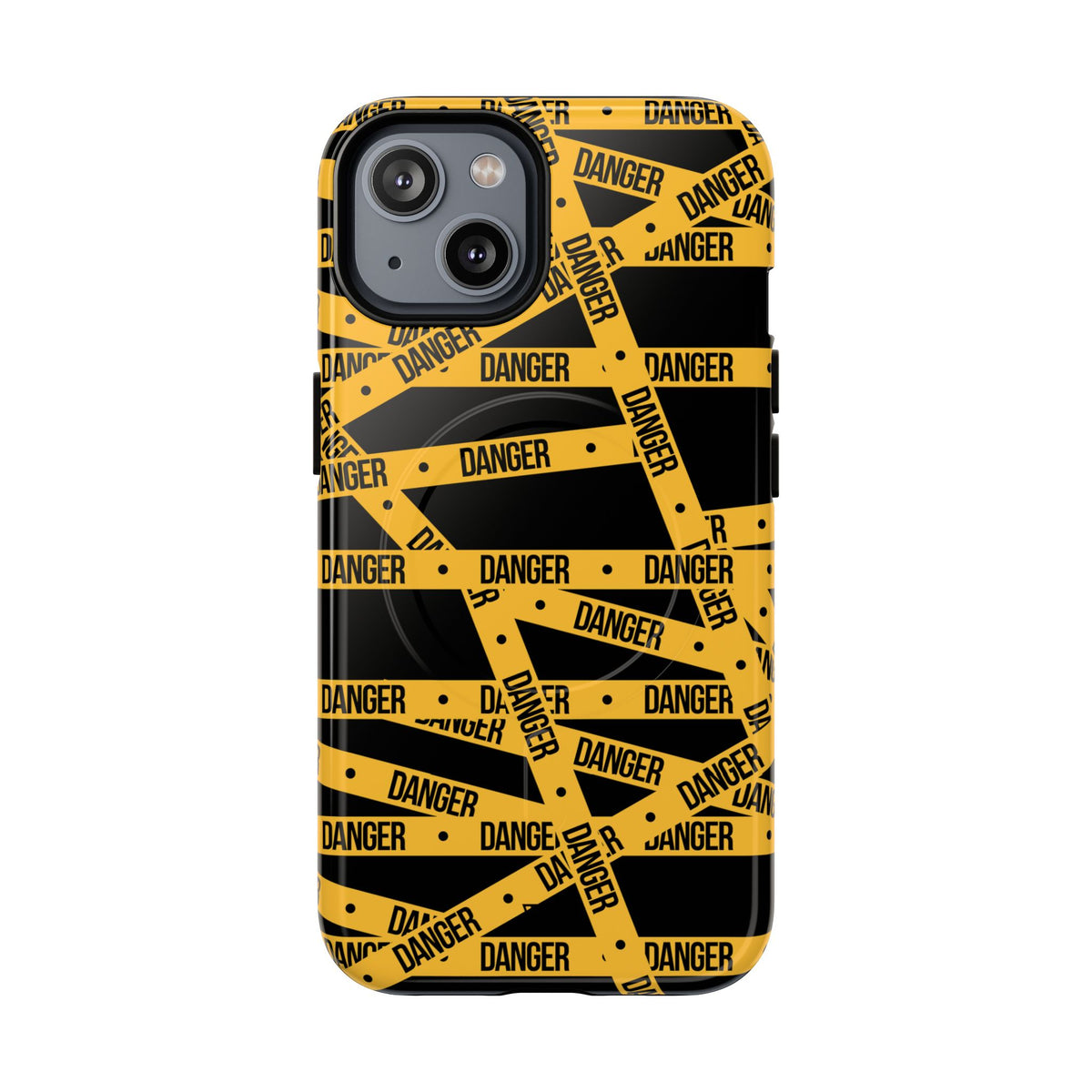 Danger Tape MagSafe Tough iPhone Case – iPhone 14, Glossy