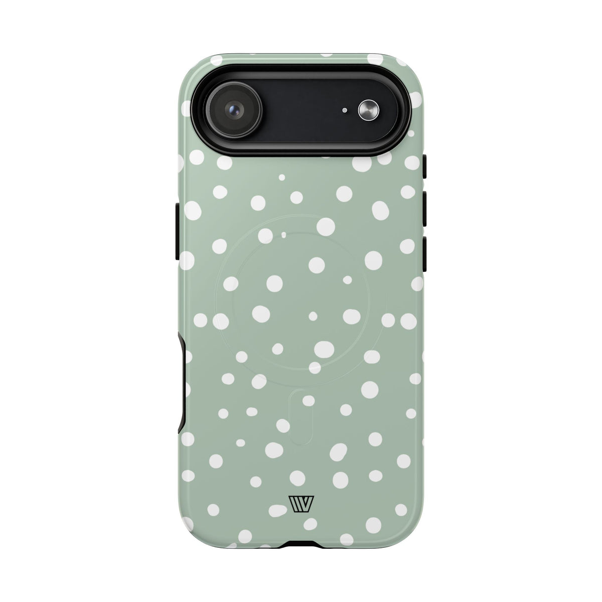 Pastel Green Dots MagSafe Tough iPhone Case – iPhone 17 Air, Glossy