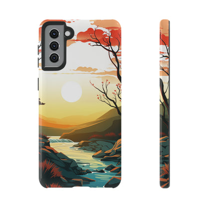 RIVER SUNSET | Tough Phone Case - Trovvve