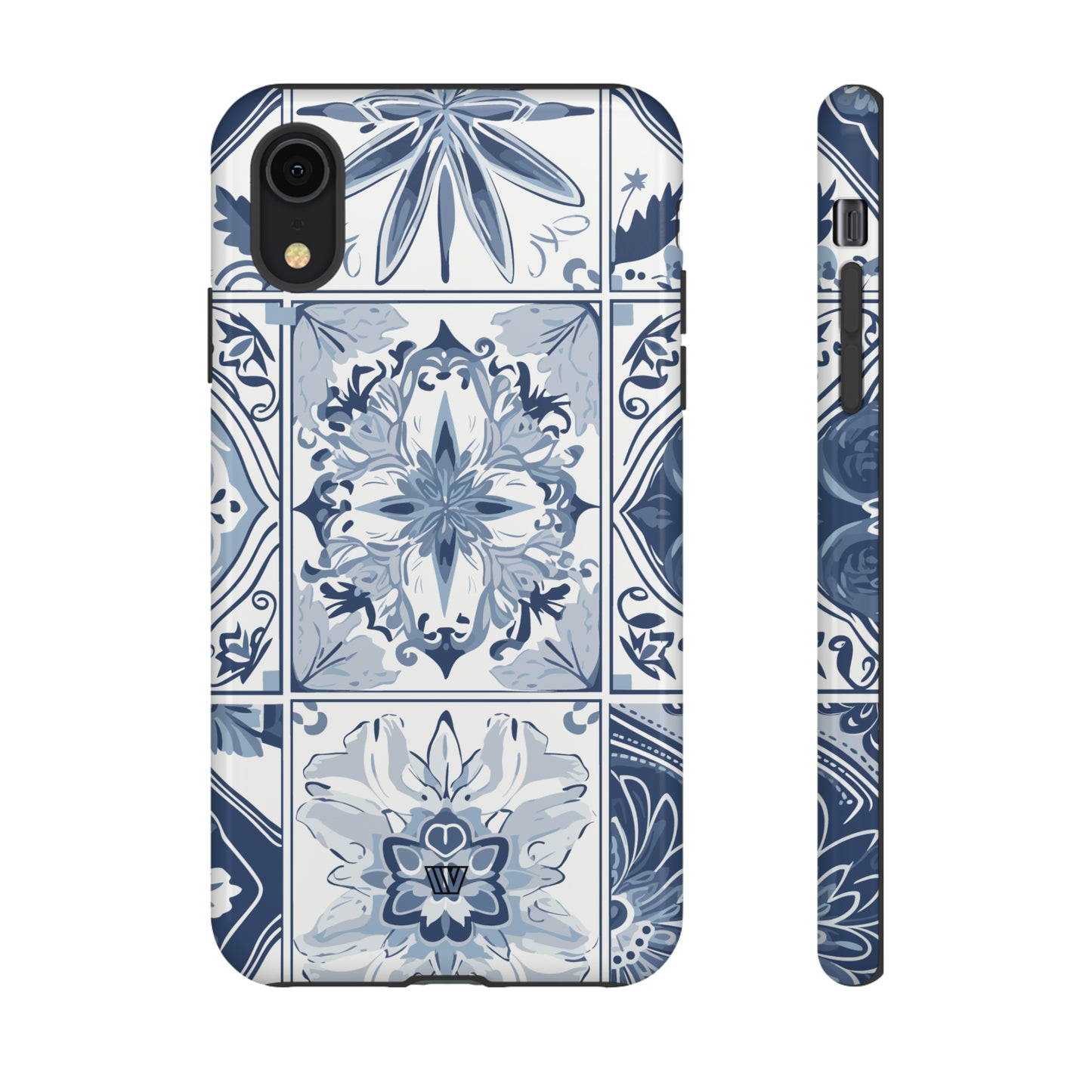 BLUE WHITE TILE | Tough Phone Case - Trovvve