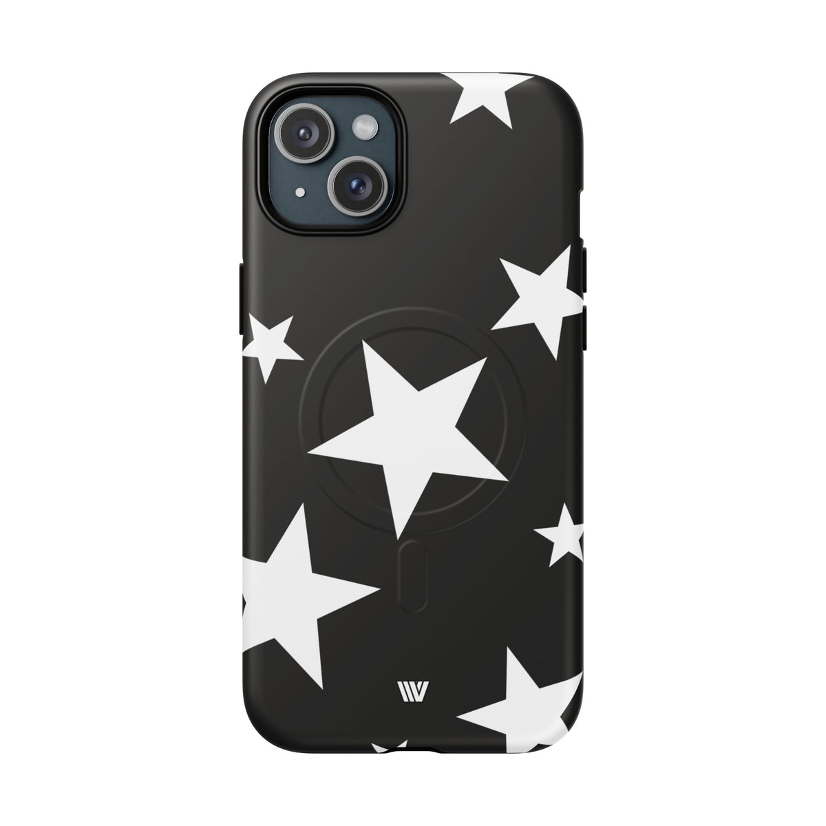 JET BLACK BOLD STARS | MagSafe Tough iPhone Case