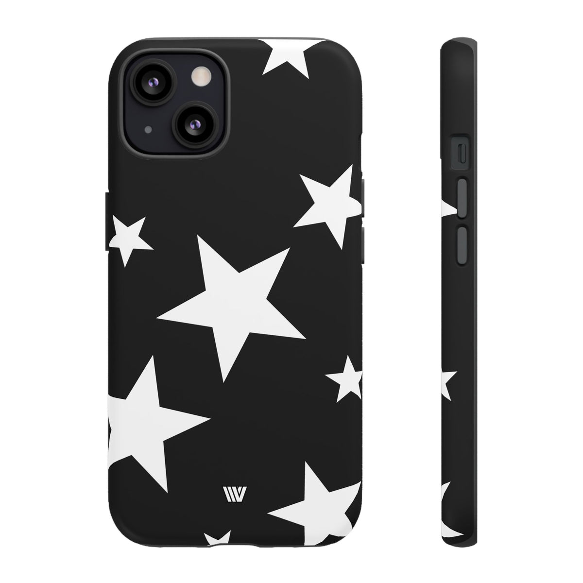 JET BLACK BOLD STARS | Tough Phone Case