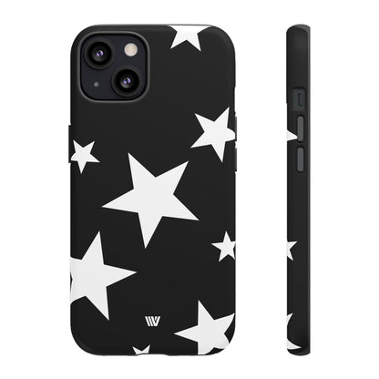 JET BLACK BOLD STARS | Tough Phone Case
