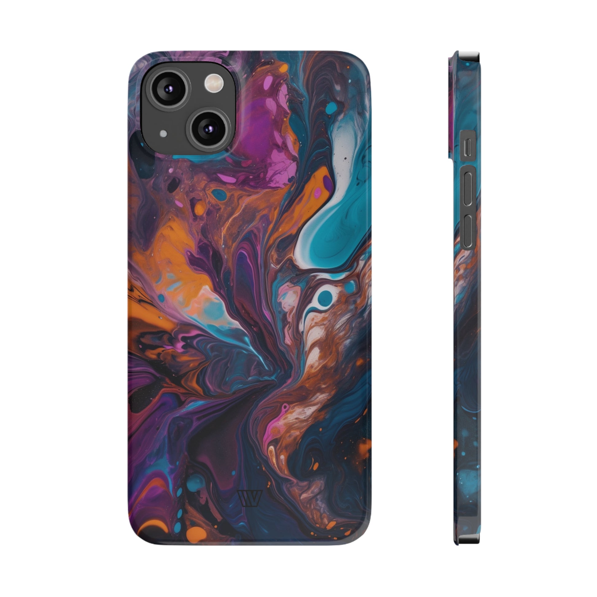 COSMIC PAINT SWIRL | Slim iPhone Case - Trovvve