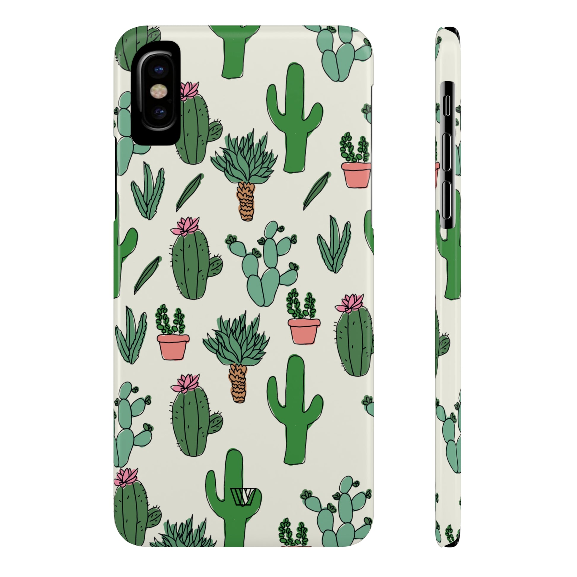 CACTUS DOODLES | Slim iPhone Case - Trovvve