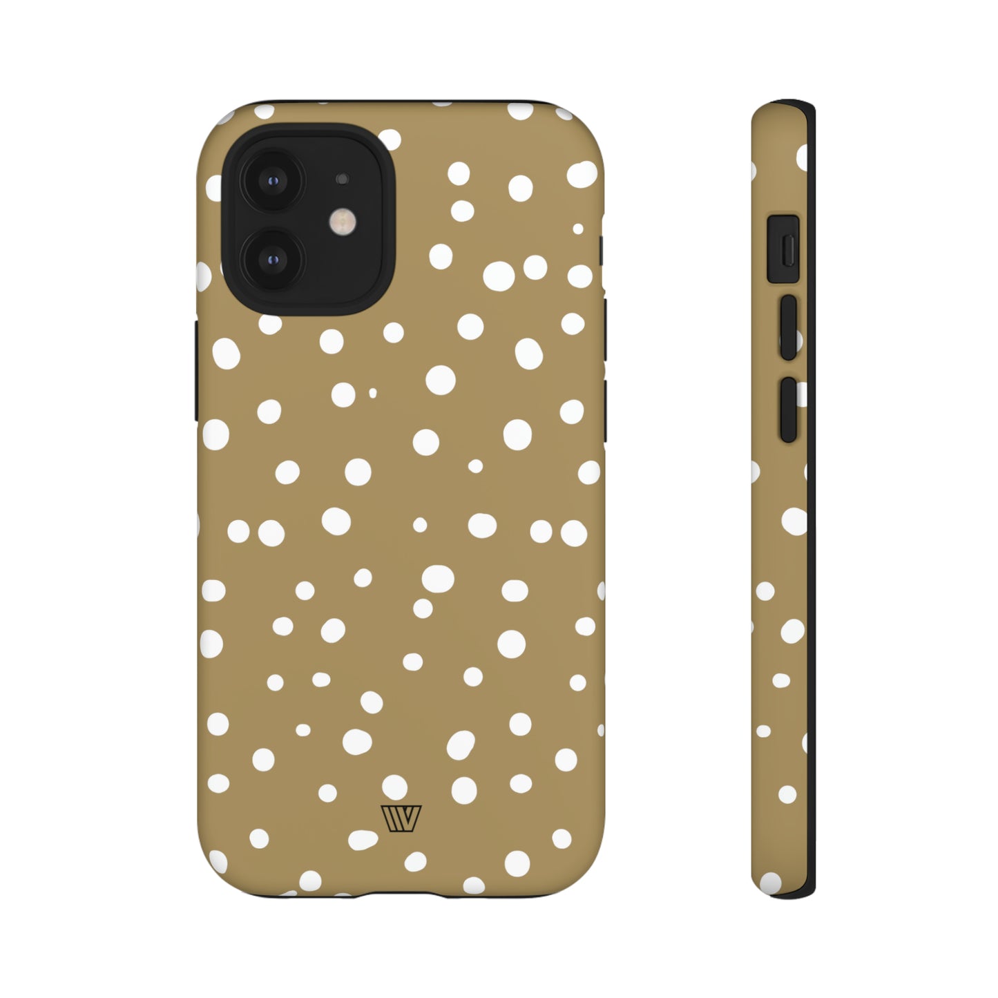 DARK BEIGE DOTS | Tough Phone Case - Trovvve