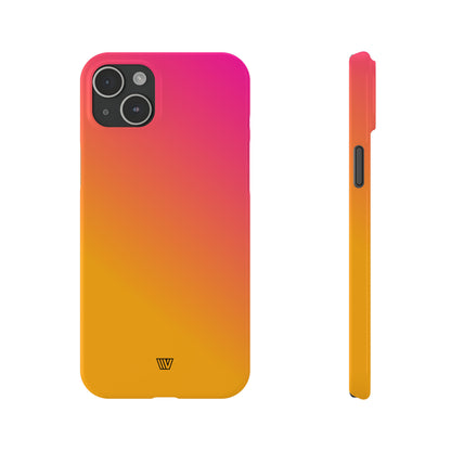 HOT PINK ORANGE | Slim iPhone Case