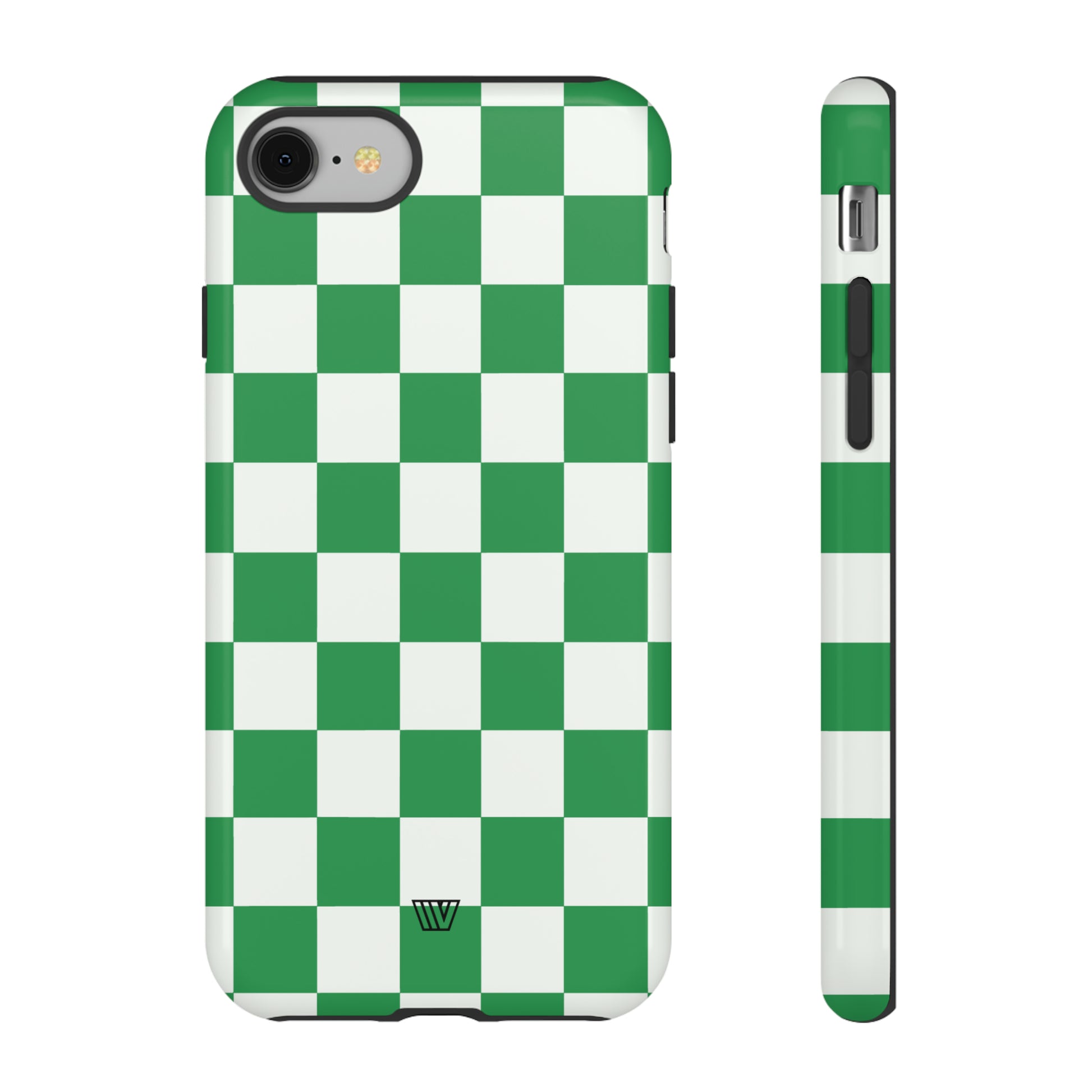 GREEN WHITE CHECKERBOARD | Tough Phone Case - Trovvve