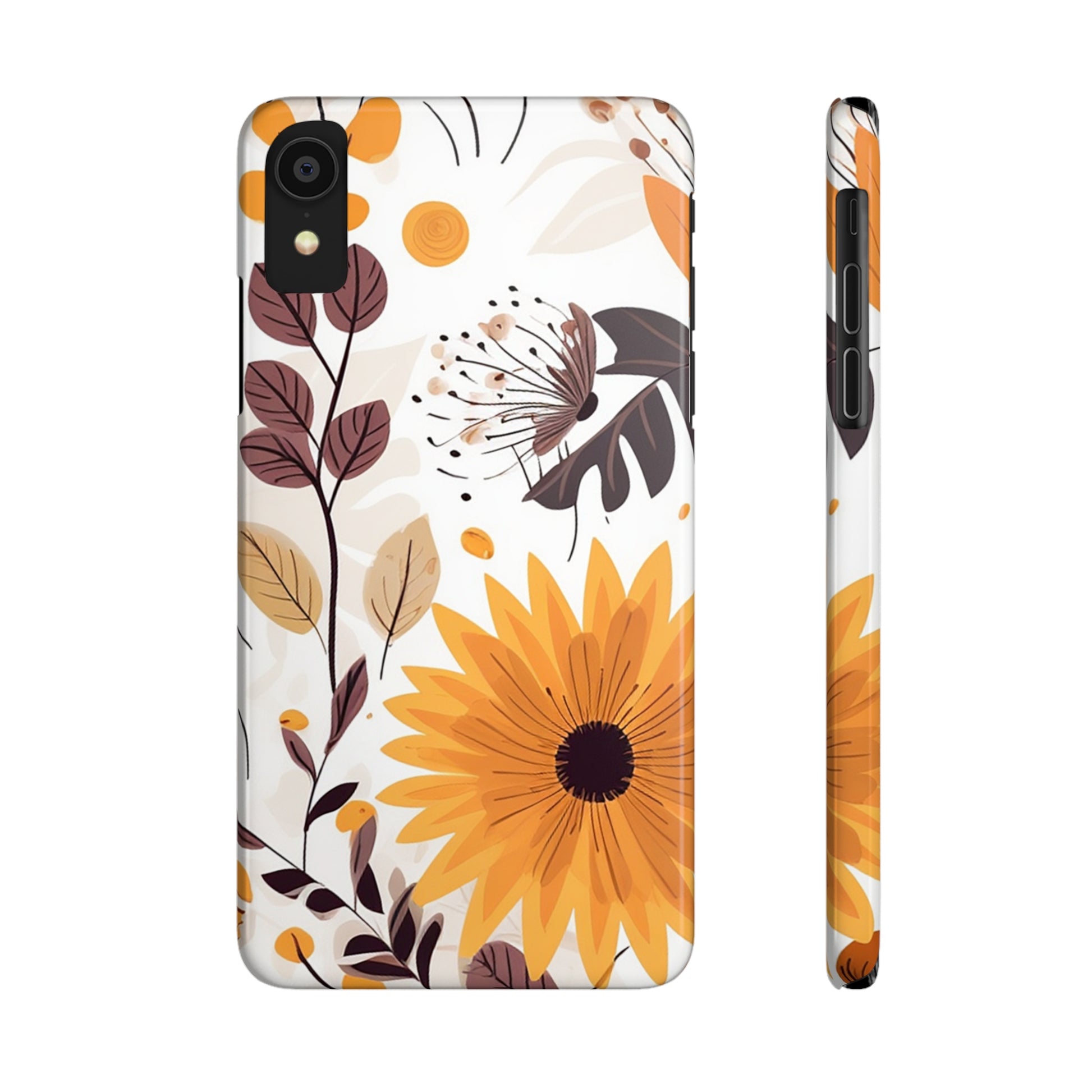 FALL FLOWERS | Slim iPhone Case - Trovvve