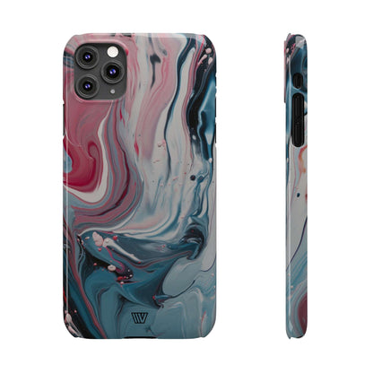 BLUE PASTEL SWIRL | Slim iPhone Case