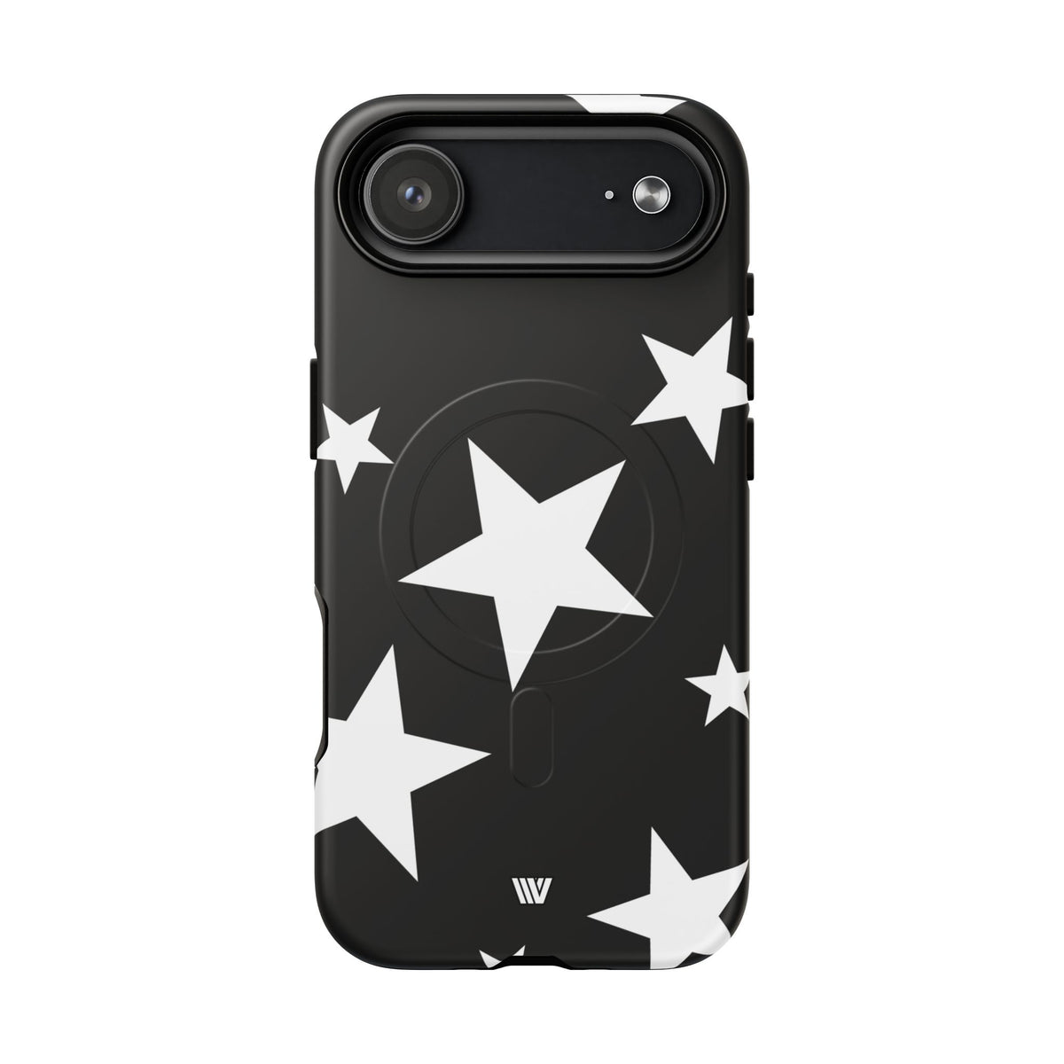 JET BLACK BOLD STARS | MagSafe Tough iPhone Case
