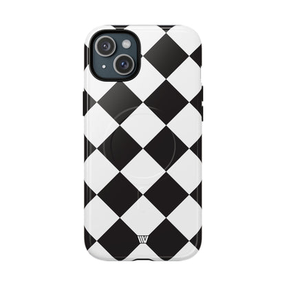 BLACK & WHITE DIAMOND | MagSafe Tough iPhone Case
