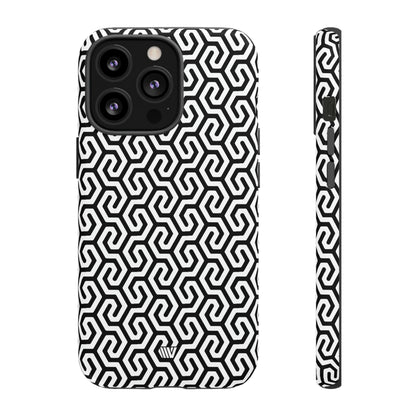 ABSTRACT INTERLOCKING PATTERN | Tough Phone Case