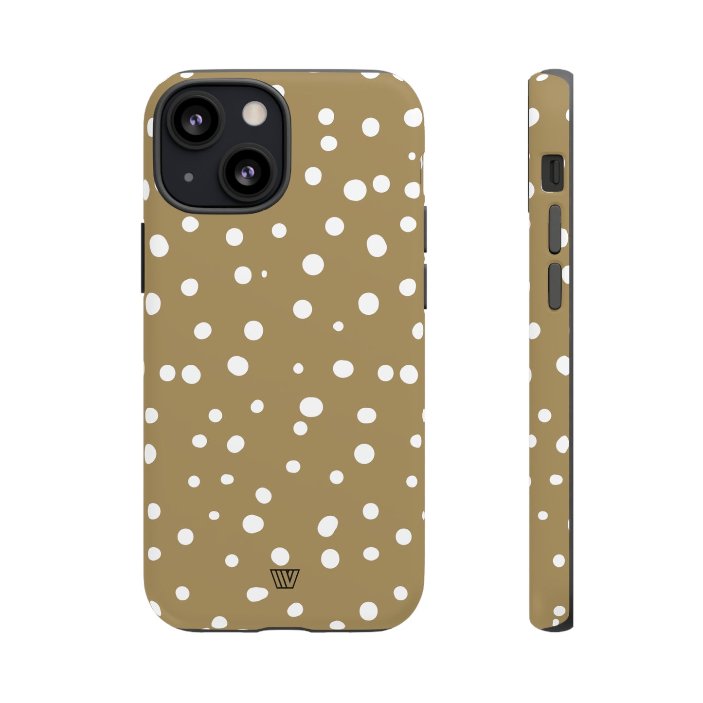 DARK BEIGE DOTS | Tough Phone Case - Trovvve