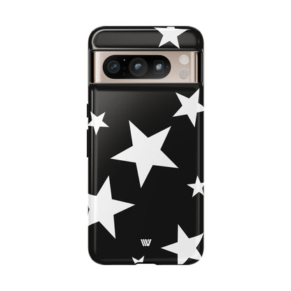 JET BLACK BOLD STARS | Tough Phone Case