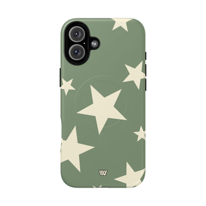 SAGE BOLD STARS | MagSafe Tough iPhone Case