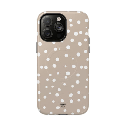 BEIGE DOTS | MagSafe Tough iPhone Case
