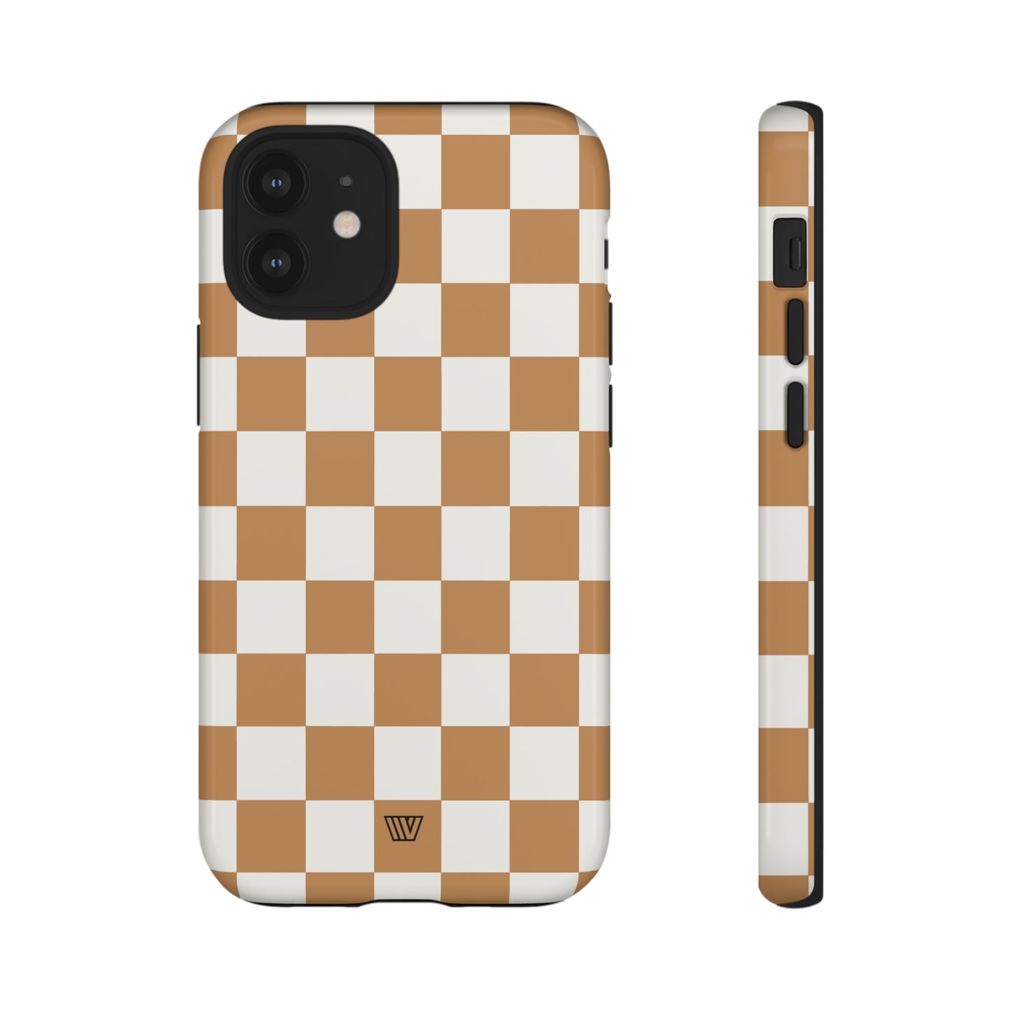 CHESTNUT CHECKERBOARD | Tough Phone Case - Trovvve