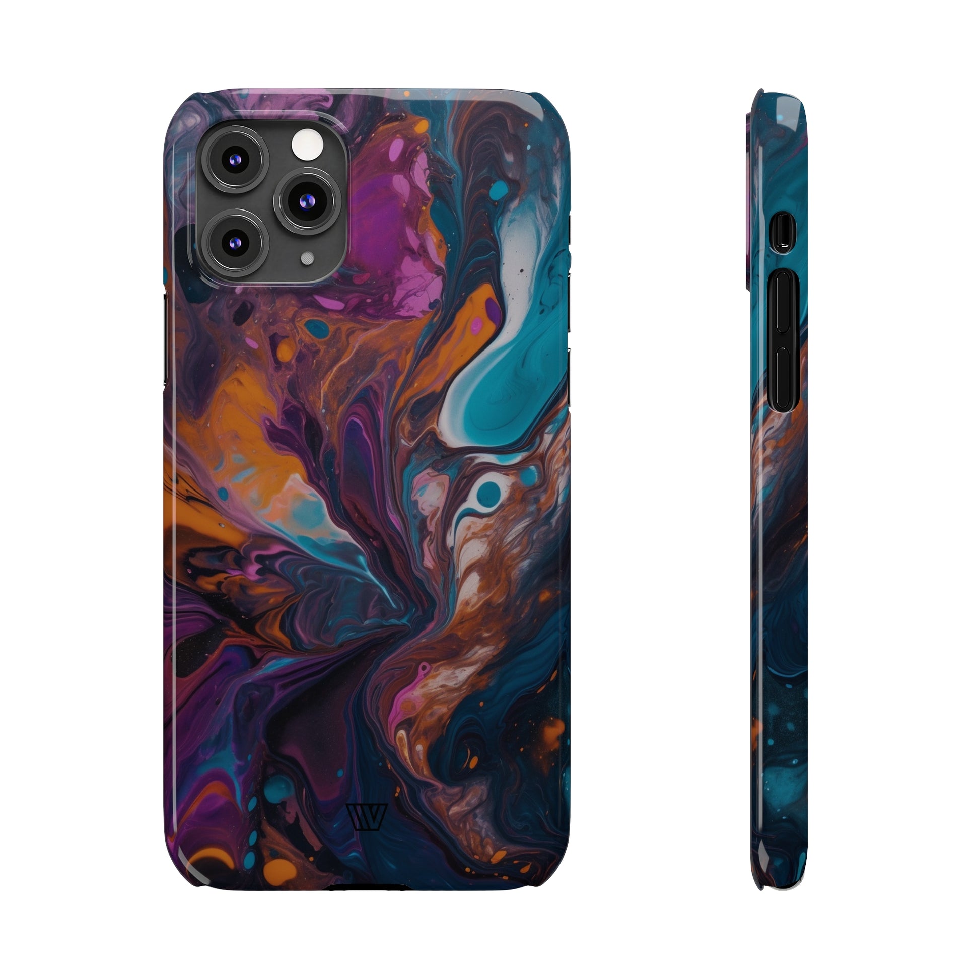 COSMIC PAINT SWIRL | Slim iPhone Case - Trovvve