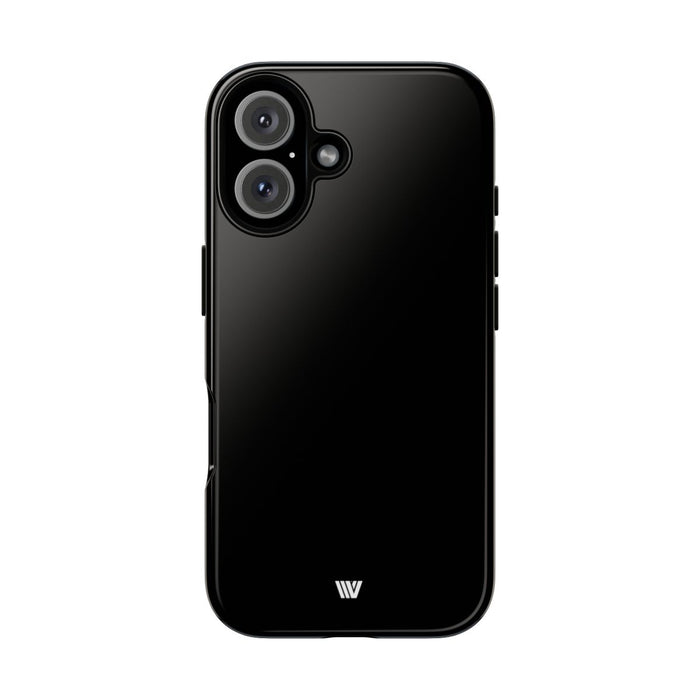 Jet Black Tough Phone Case – iPhone 16, Glossy