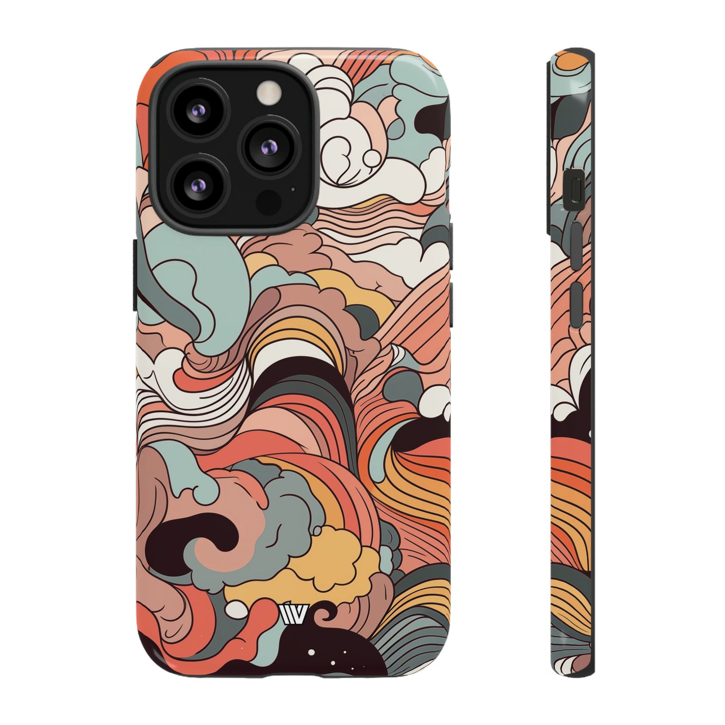 ABSTRACT DOODLE CLOUDS | Tough Phone Case - Trovvve