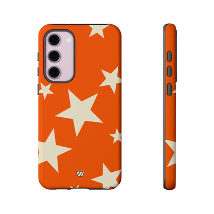 ORANGE BOLD STARS | Tough Phone Case