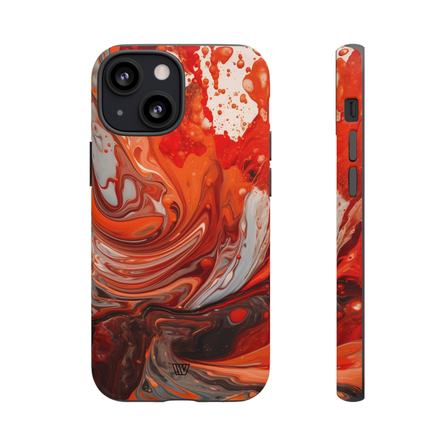 WHITE FIRE PAINT SWIRL | Tough Phone Case - Trovvve