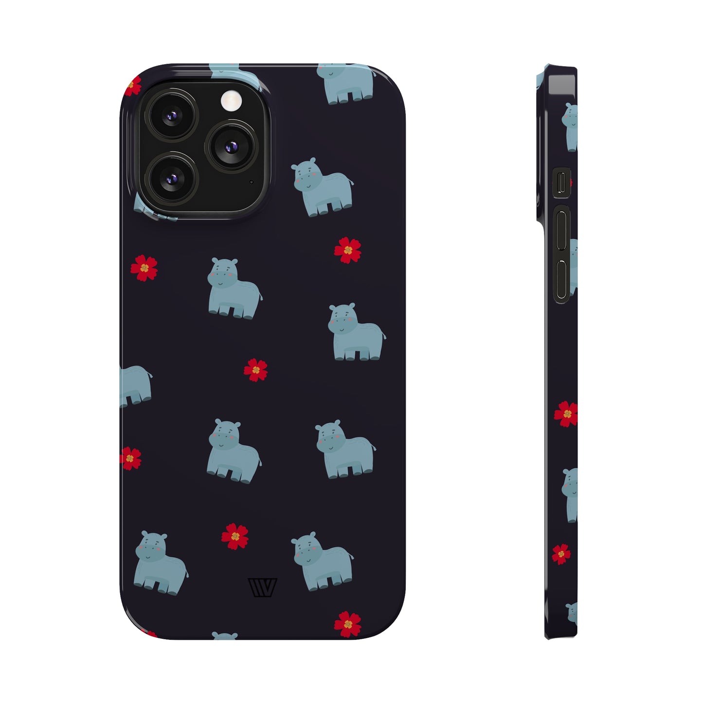 HIPPO PATTERN | Slim iPhone Case - Trovvve