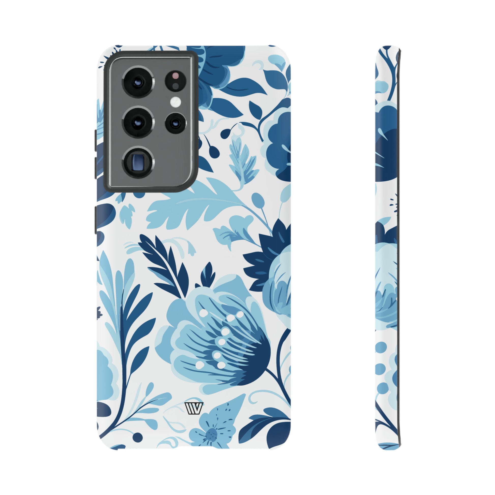 BLUE WHITE FLOWERS | Tough Phone Case - Trovvve