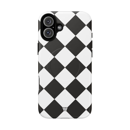 BLACK & WHITE DIAMOND | MagSafe Tough iPhone Case