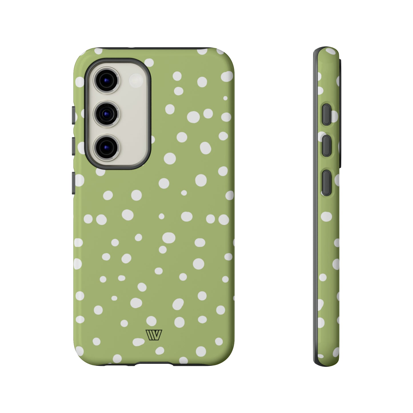 PALE OLIVE DOTS | Tough Phone Case - Trovvve