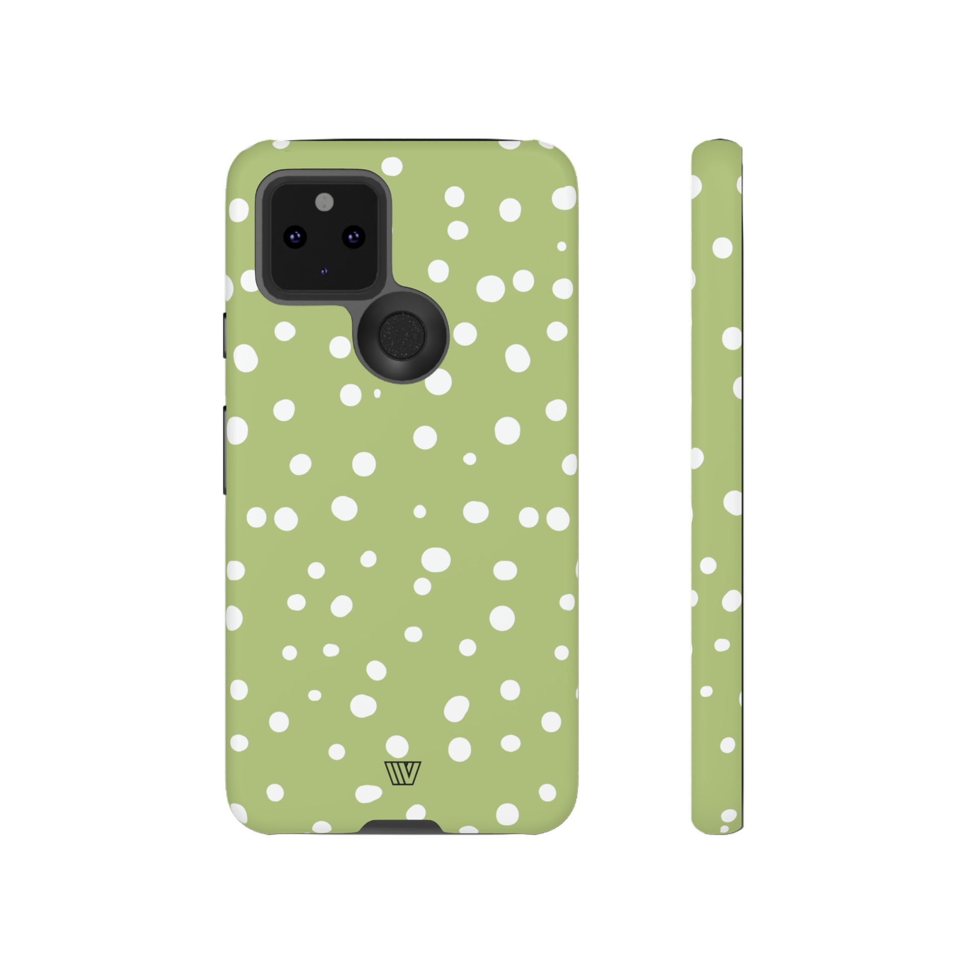 PALE OLIVE DOTS | Tough Phone Case - Trovvve