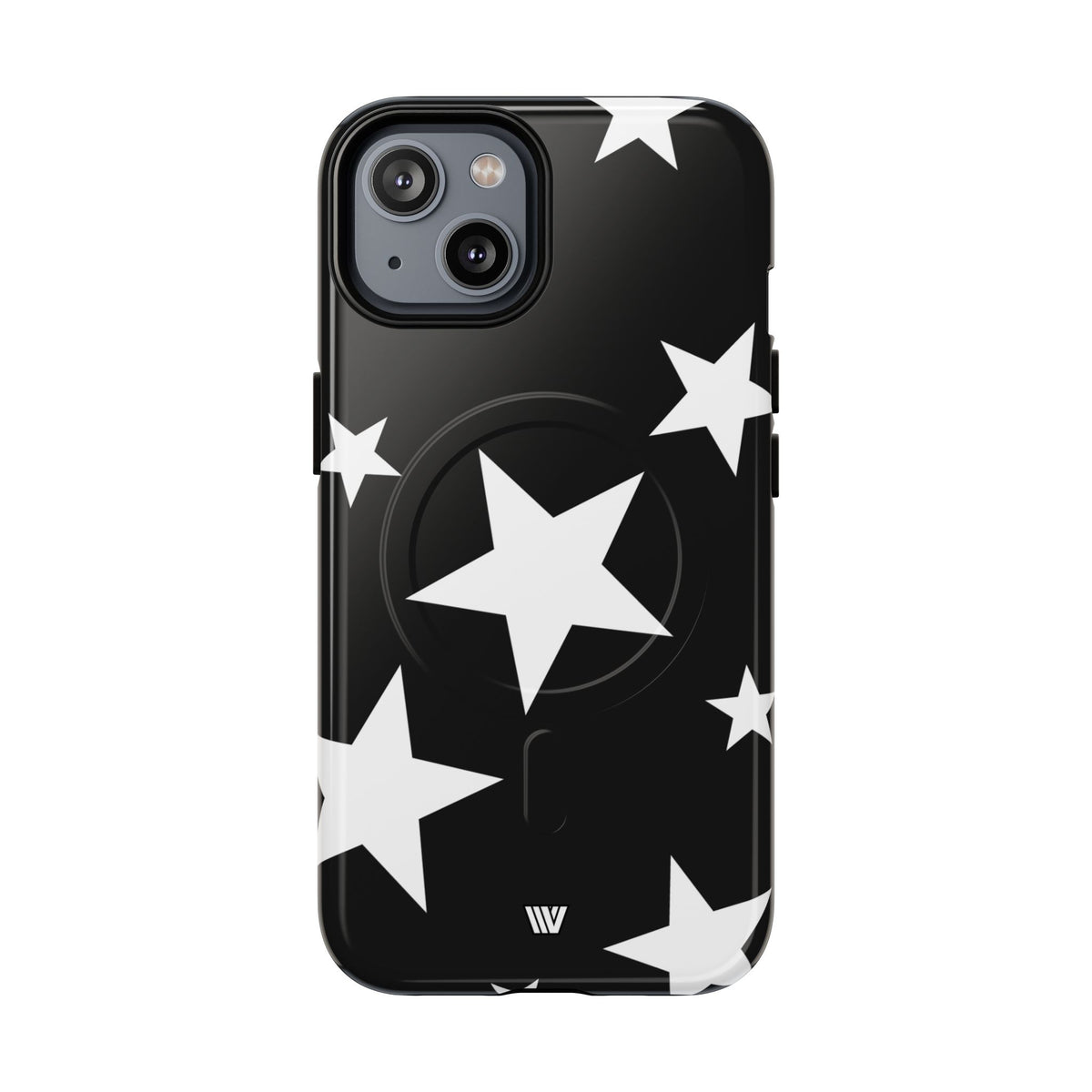 JET BLACK BOLD STARS | MagSafe Tough iPhone Case