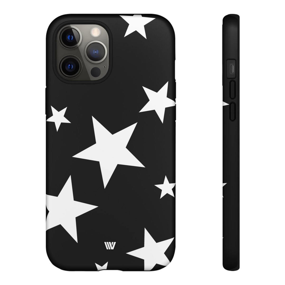 JET BLACK BOLD STARS | Tough Phone Case