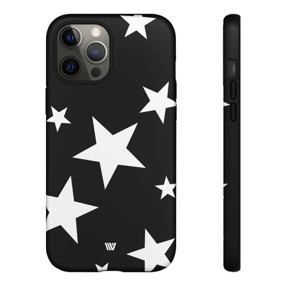 JET BLACK BOLD STARS | Tough Phone Case