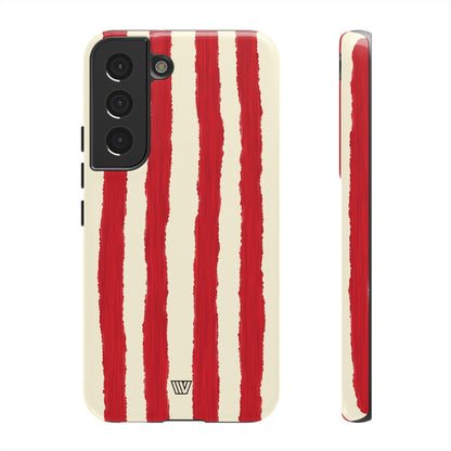 CANDY CANE STRIPE | Tough Phone Case
