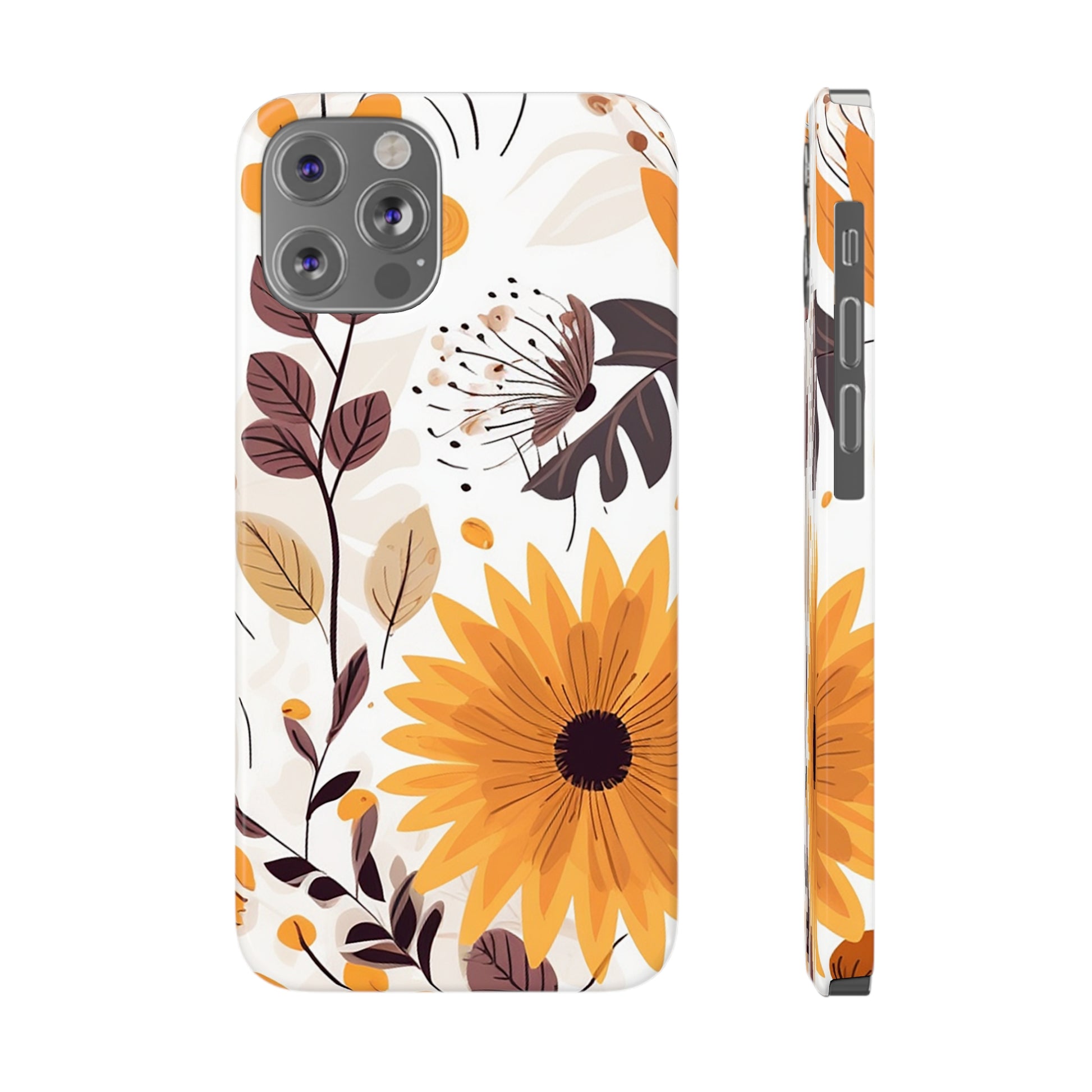 FALL FLOWERS | Slim iPhone Case - Trovvve