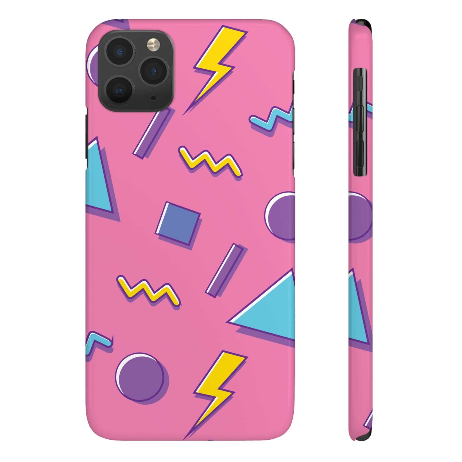 80 /90s PINK RETRO PATTERN | Slim iPhone Case - Trovvve