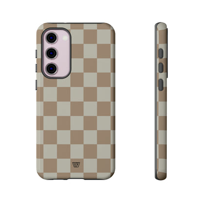 NEUTRAL CHECKERBOARD | Tough Phone Case - Trovvve