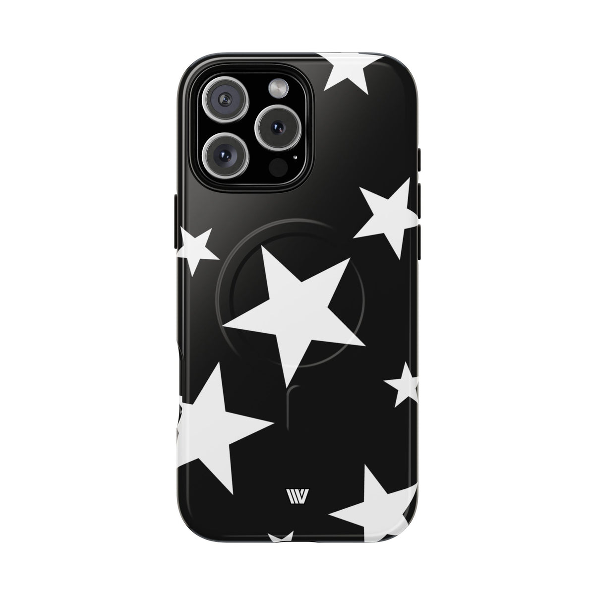 JET BLACK BOLD STARS | MagSafe Tough iPhone Case
