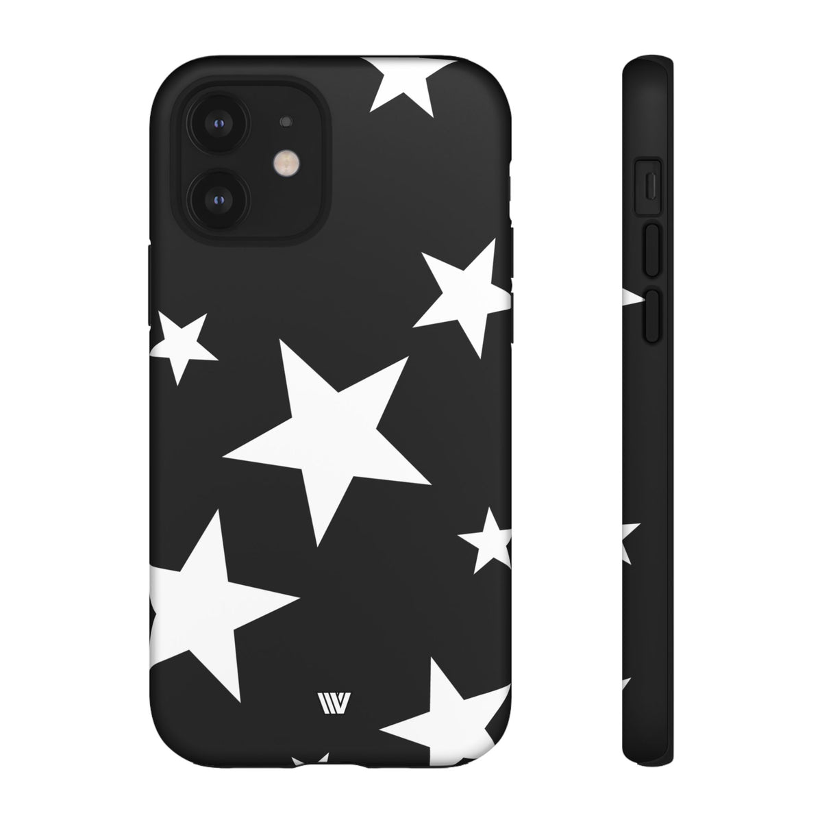 JET BLACK BOLD STARS | Tough Phone Case