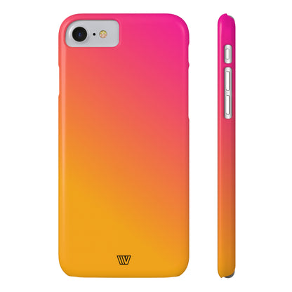 HOT PINK ORANGE | Slim iPhone Case