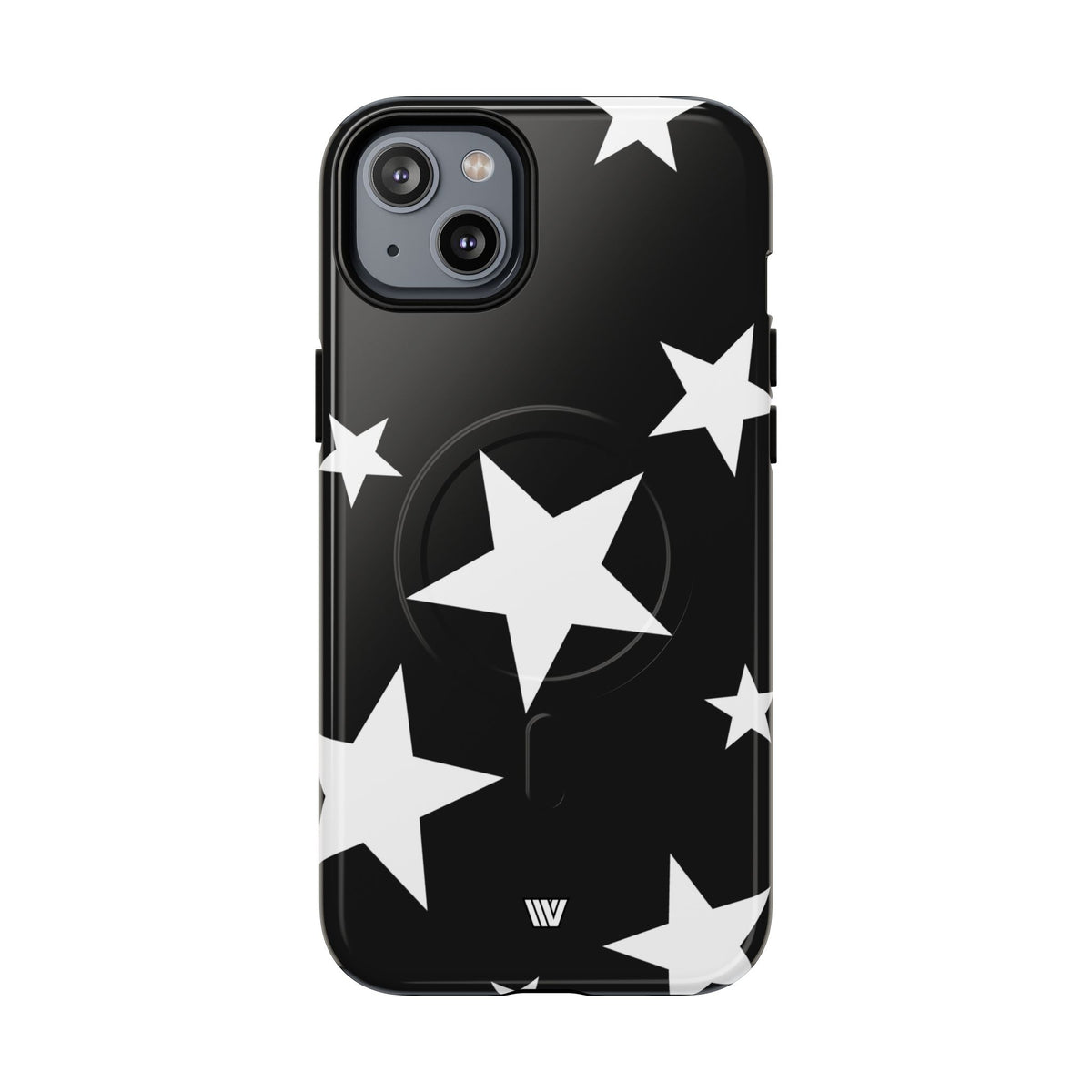 JET BLACK BOLD STARS | MagSafe Tough iPhone Case