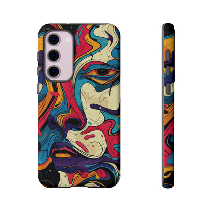 PAINT SWIRL FACE | Tough Phone Case