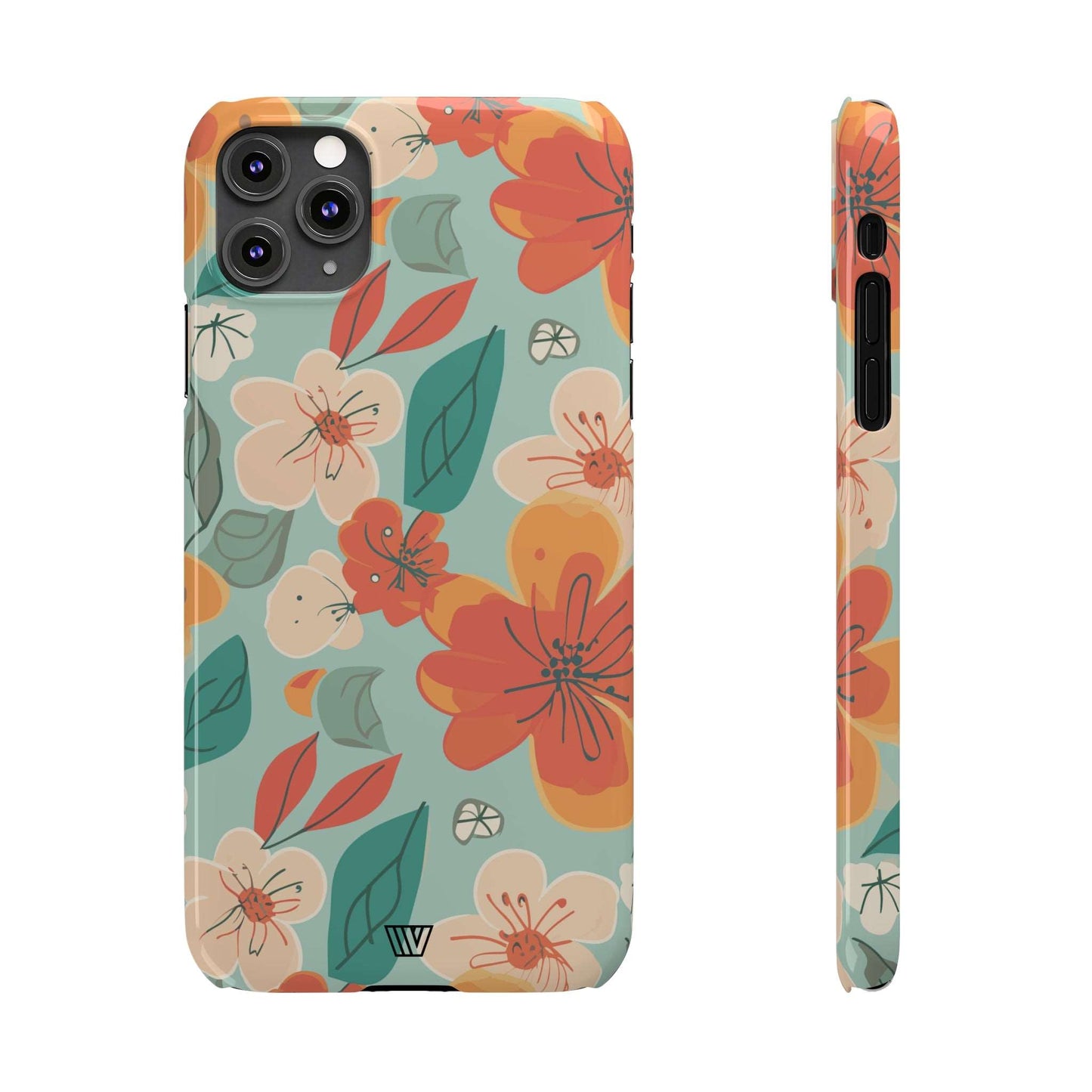 BLOOD ORANGE FLOWERS | Slim iPhone Case