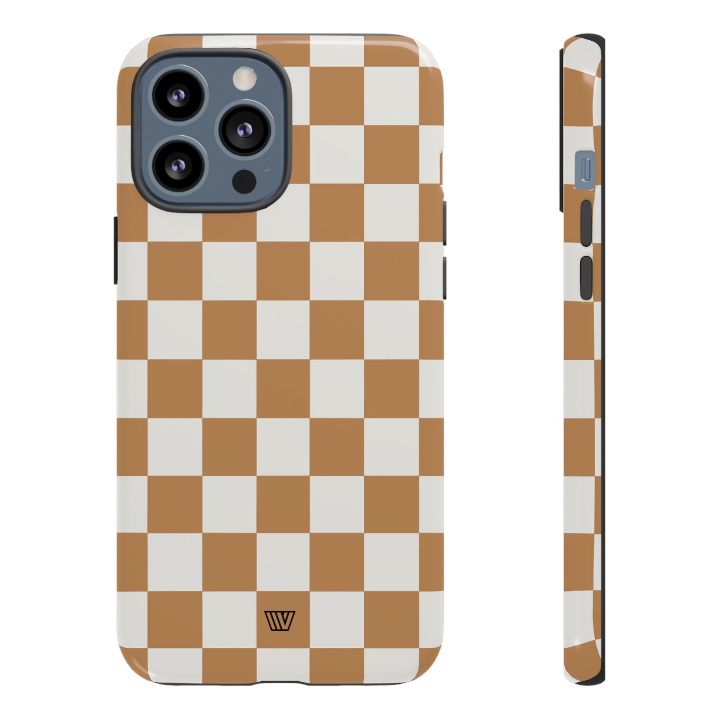 CHESTNUT CHECKERBOARD | Tough Phone Case - Trovvve