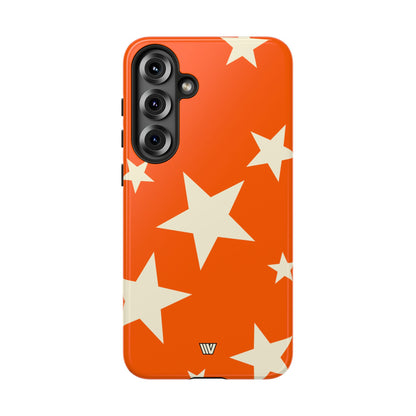 ORANGE BOLD STARS | Tough Phone Case
